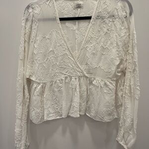 Wilfred White Lace Blouse